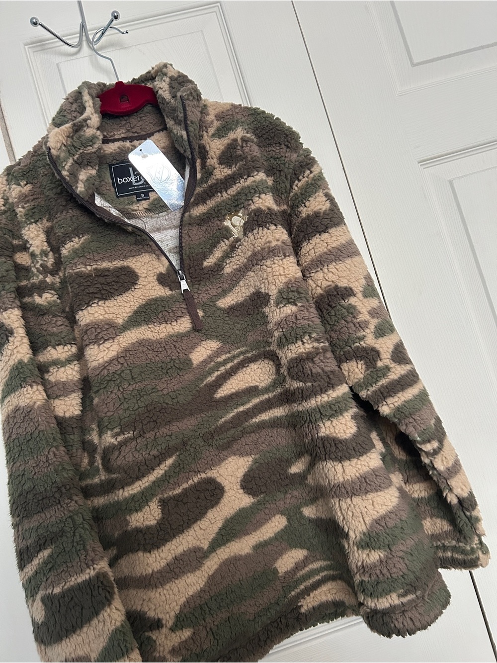 Pittsburgh Penguins Women's Camo Sherpa Quarter-Zip Jacket